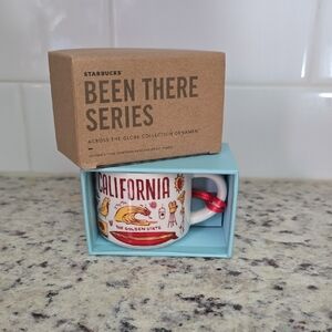 Starbucks California Ornament with Red and Yellow Accents